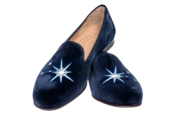 Women Stubbs & Wootton Aquarius Velvet Slipper (Women)