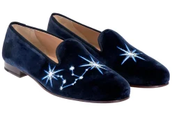 Stubbs & Wootton Aquarius Velvet Slipper (Men)