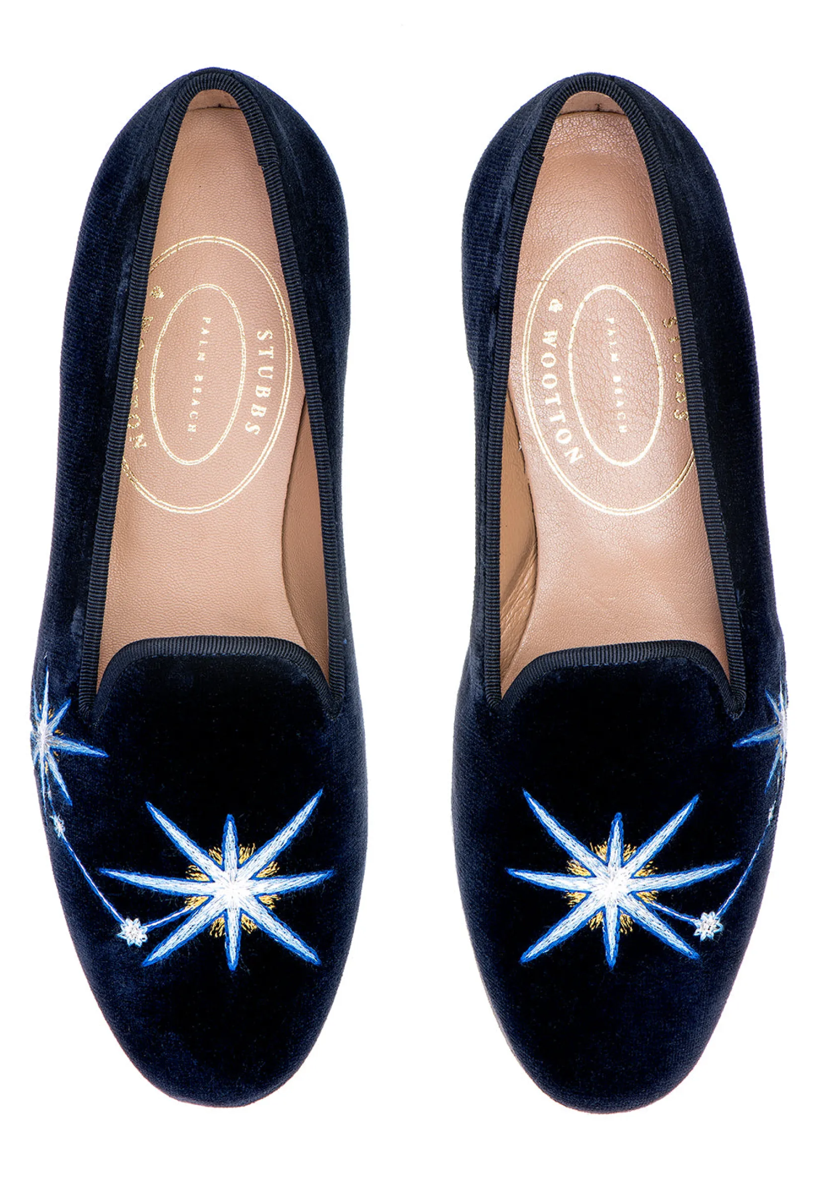 Stubbs & Wootton Aries Velvet Slipper (Men)