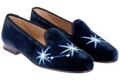 Stubbs & Wootton Aries Velvet Slipper (Men)