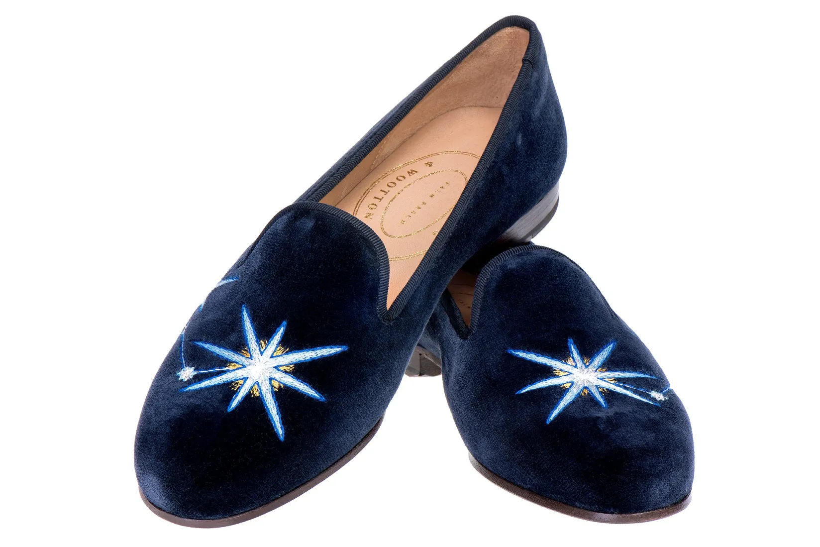 Stubbs & Wootton Aries Velvet Slipper (Men)