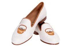 Stubbs & Wootton Basket Linen Slipper (Men)