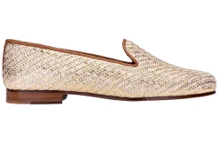 Women Stubbs & Wootton Basket en Platino Slipper (Women)