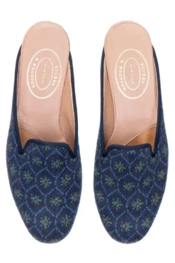 Women Stubbs & Wootton Bath Needlepoint Mule (Women)