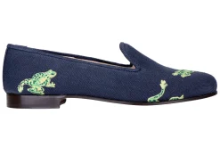 Women Stubbs & Wootton Calabasas Linen Slipper (Women)