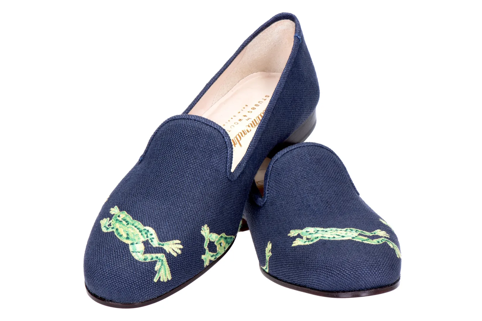 Women Stubbs & Wootton Calabasas Linen Slipper (Women)