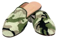 Women Stubbs & Wootton Green Needlepoint Mule (Women)
