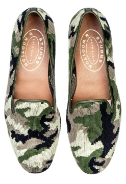 Women Stubbs & Wootton Camo Needlepoint Slipper (Women)