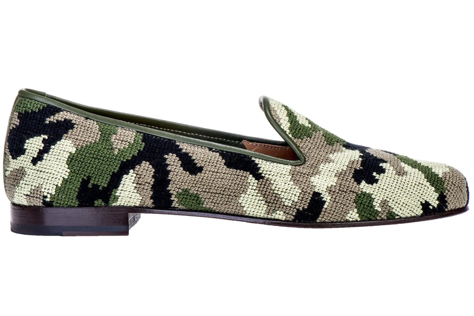 Women Stubbs & Wootton Camo Needlepoint Slipper (Women)