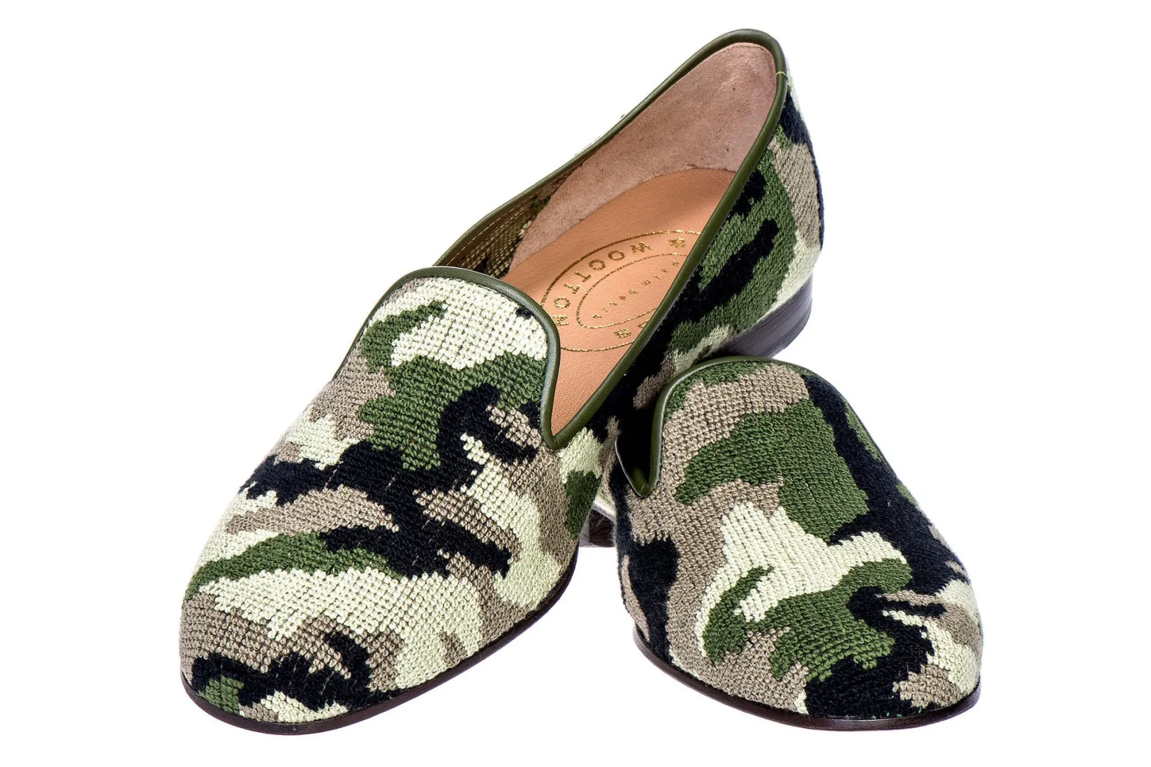 Women Stubbs & Wootton Camo Needlepoint Slipper (Women)