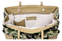 Stubbs & Wootton Green Needlepoint Tote