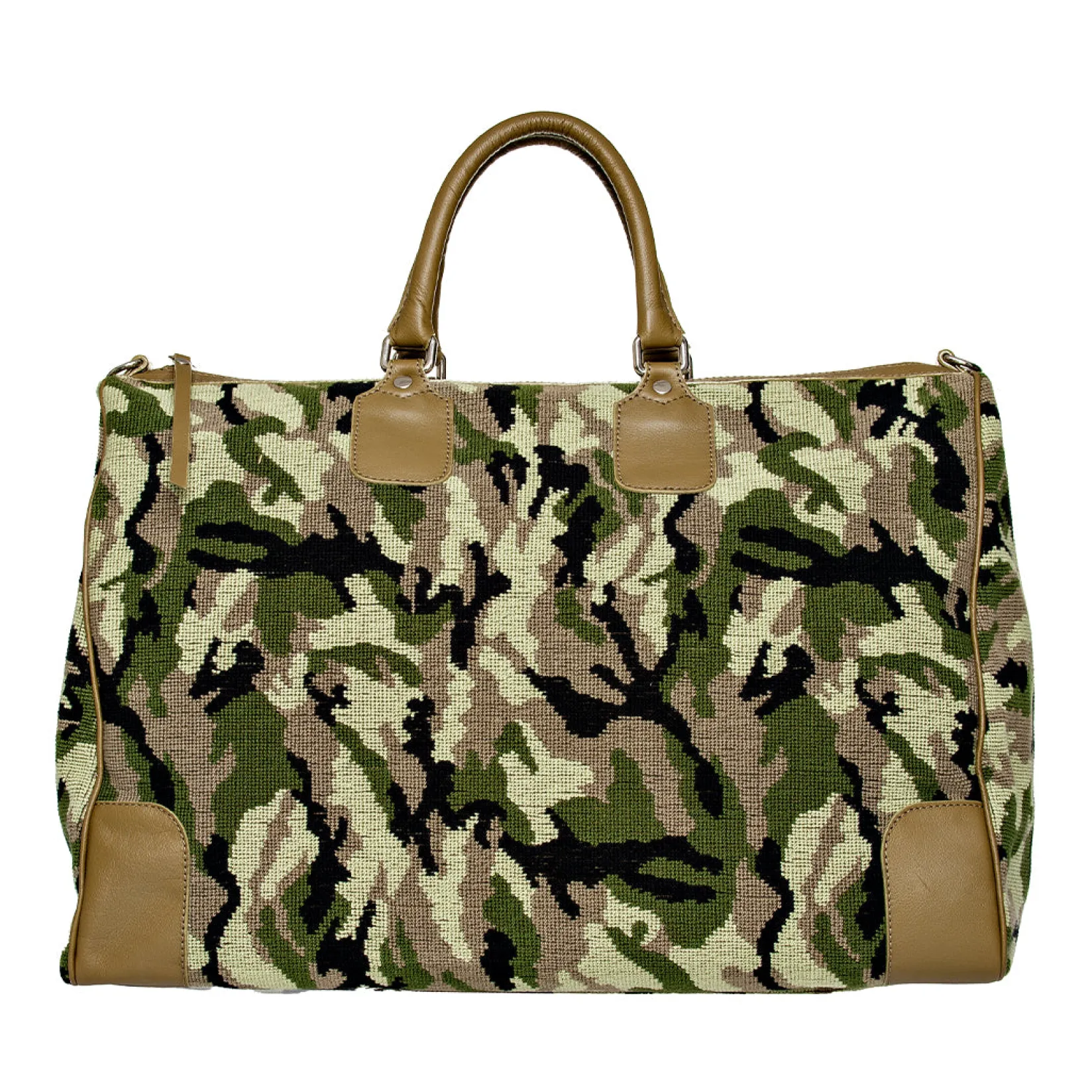Stubbs & Wootton Camo Needlepoint Weekender