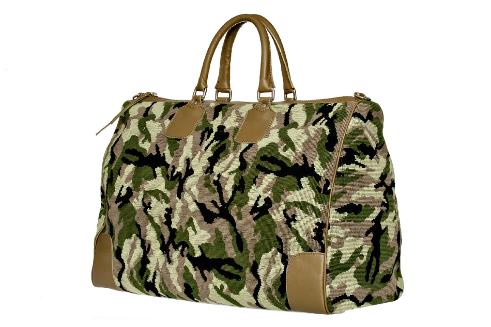 Stubbs & Wootton Camo Needlepoint Weekender