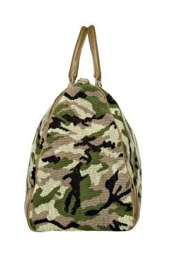 Stubbs & Wootton Camo Needlepoint Weekender