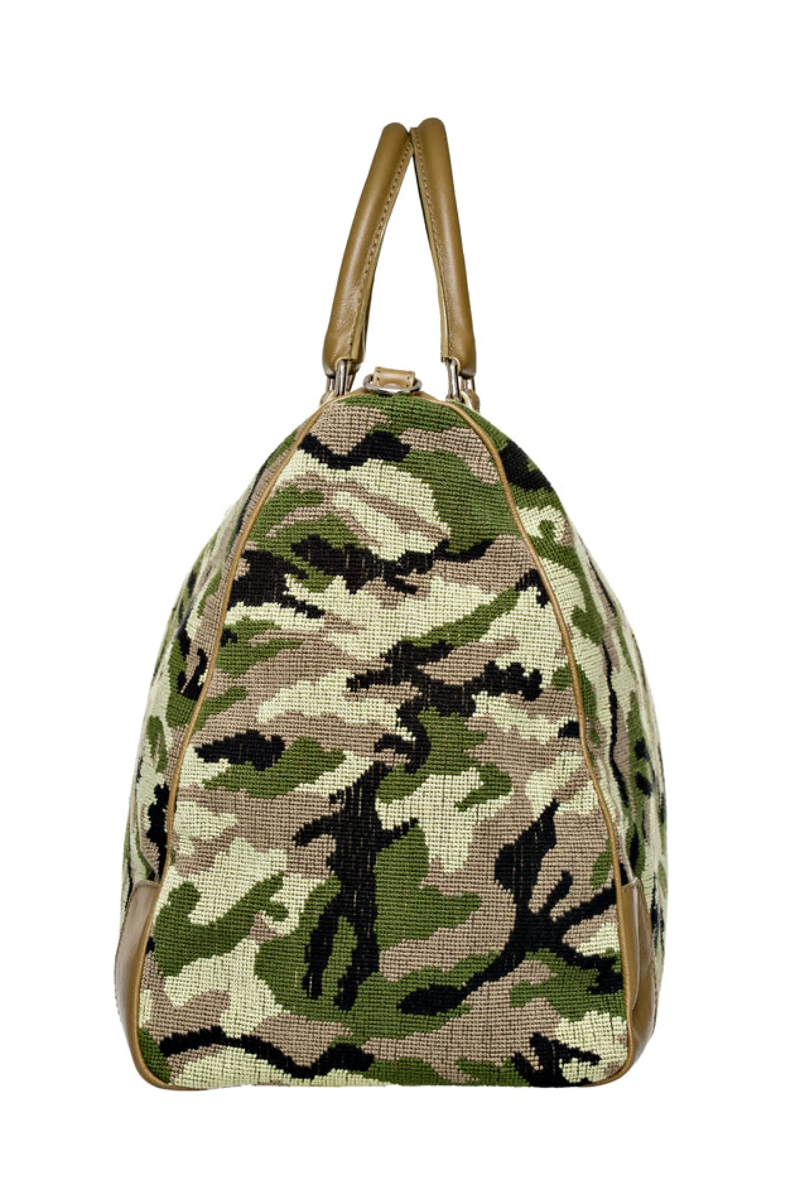 Stubbs & Wootton Camo Needlepoint Weekender
