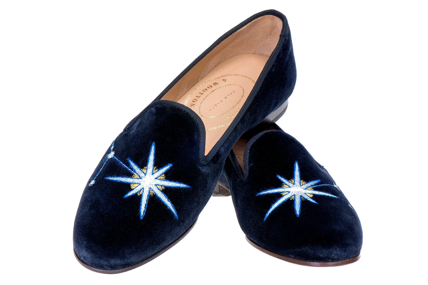 Women Stubbs & Wootton Cancer Velvet Slipper (Women)