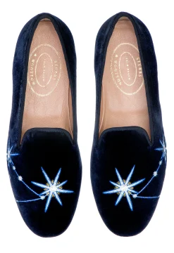 Women Stubbs & Wootton Capricorn Velvet Slipper (Women)