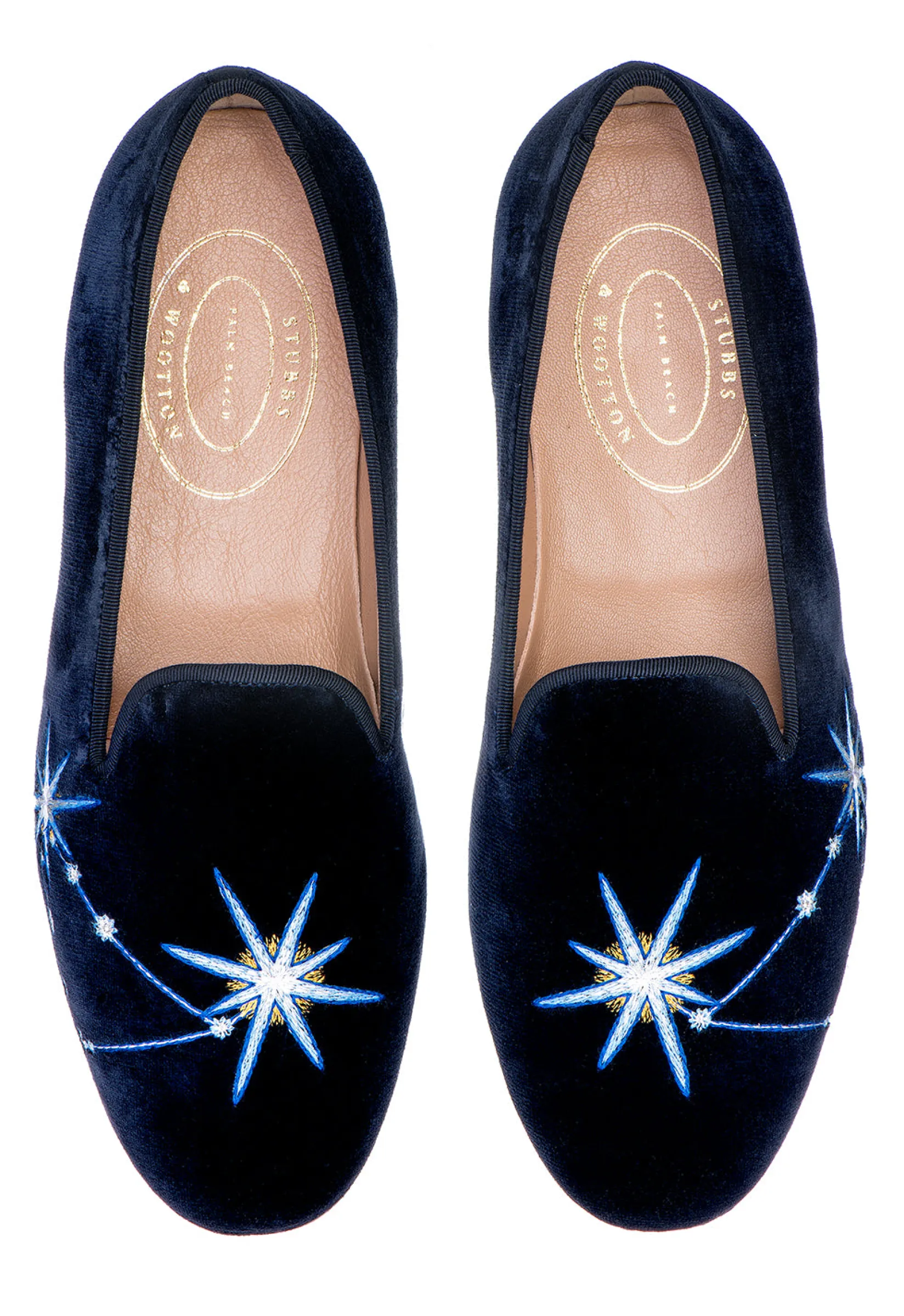 Stubbs & Wootton Capricorn Velvet Slipper (Men)