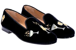 Stubbs & Wootton Celebrate Velvet Slipper (Men)