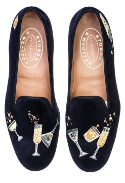 Women Stubbs & Wootton Celebrate Velvet Slipper (Women)