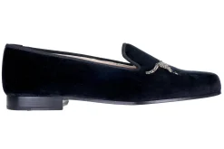 Women Stubbs & Wootton Cheetah Velvet Slipper (Women)