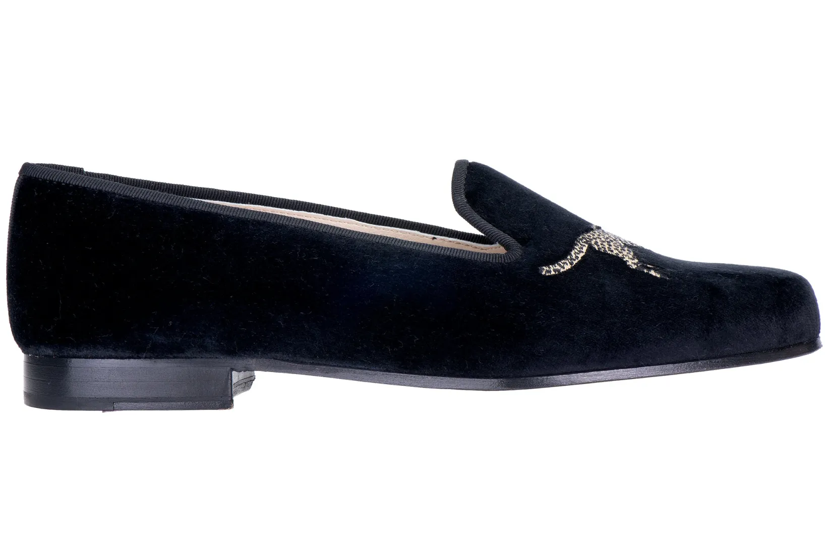 Stubbs & Wootton Cheetah Velvet Slipper (Men)