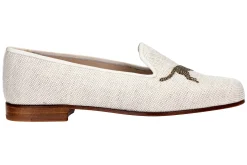 Stubbs & Wootton Cheetah Dune Linen Slipper (Men)