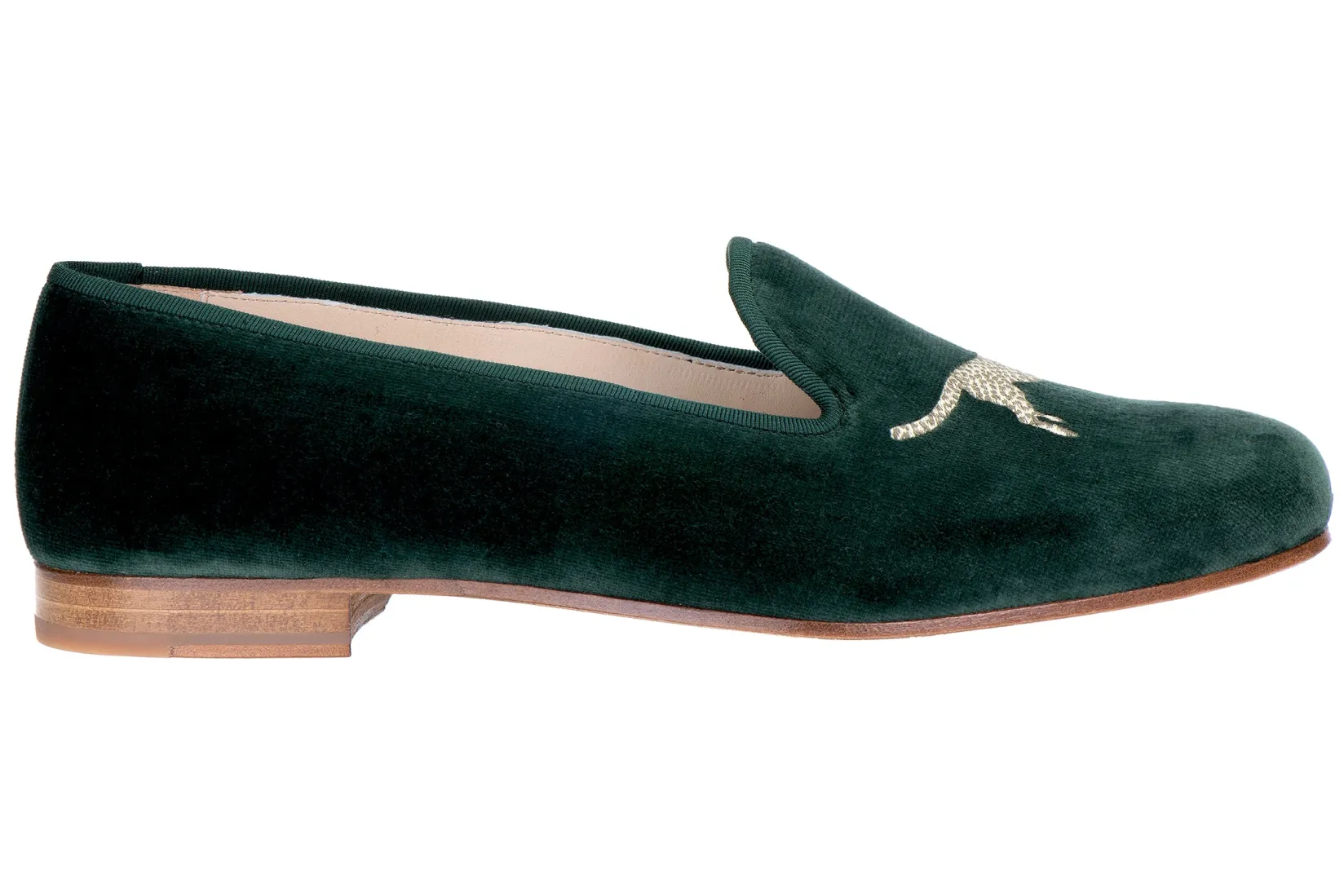 Stubbs & Wootton Cheetah Evergreen Velvet Slipper (Men)