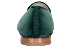 Women Stubbs & Wootton Cheetah Evergreen Velvet Slipper (Women)