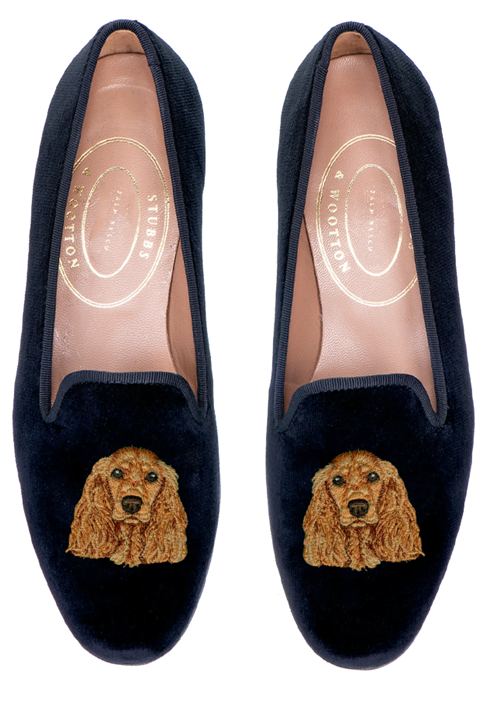 Stubbs & Wootton Cocker Spaniel Velvet Slipper (Men)