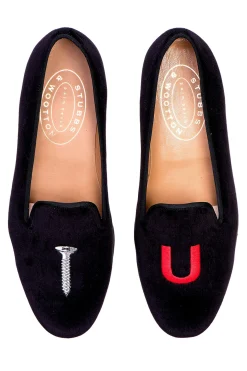 Stubbs & Wootton College Velvet Slipper (Men)