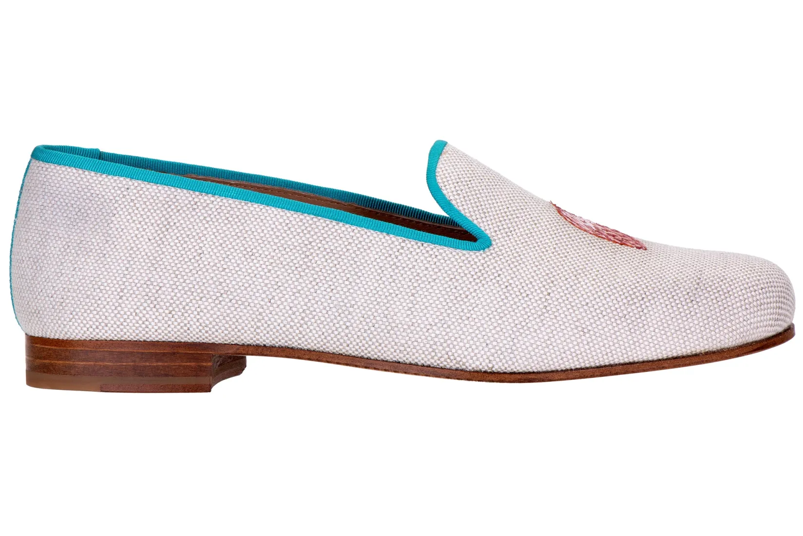 Women Stubbs & Wootton Conch Helm Linen Slipper (Women)