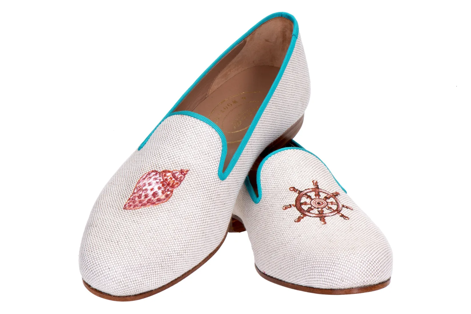 Stubbs & Wootton Conch Helm Linen Slipper (Men)