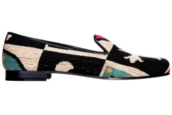 Stubbs & Wootton Crest Needlepoint Slipper (Men)