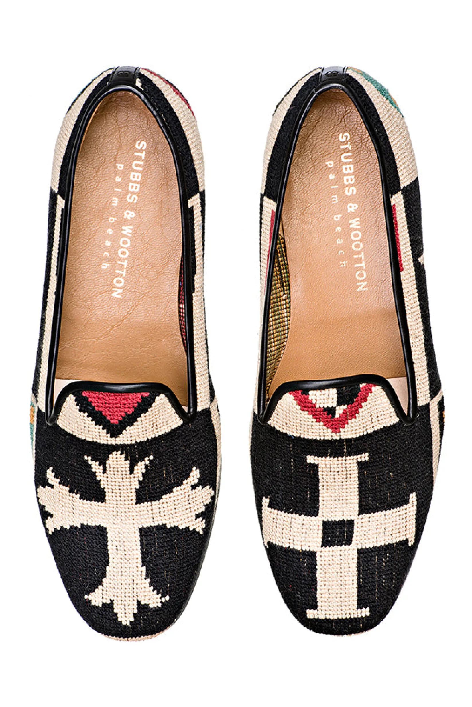Women Stubbs & Wootton Crest Needlepoint Slipper (Women)