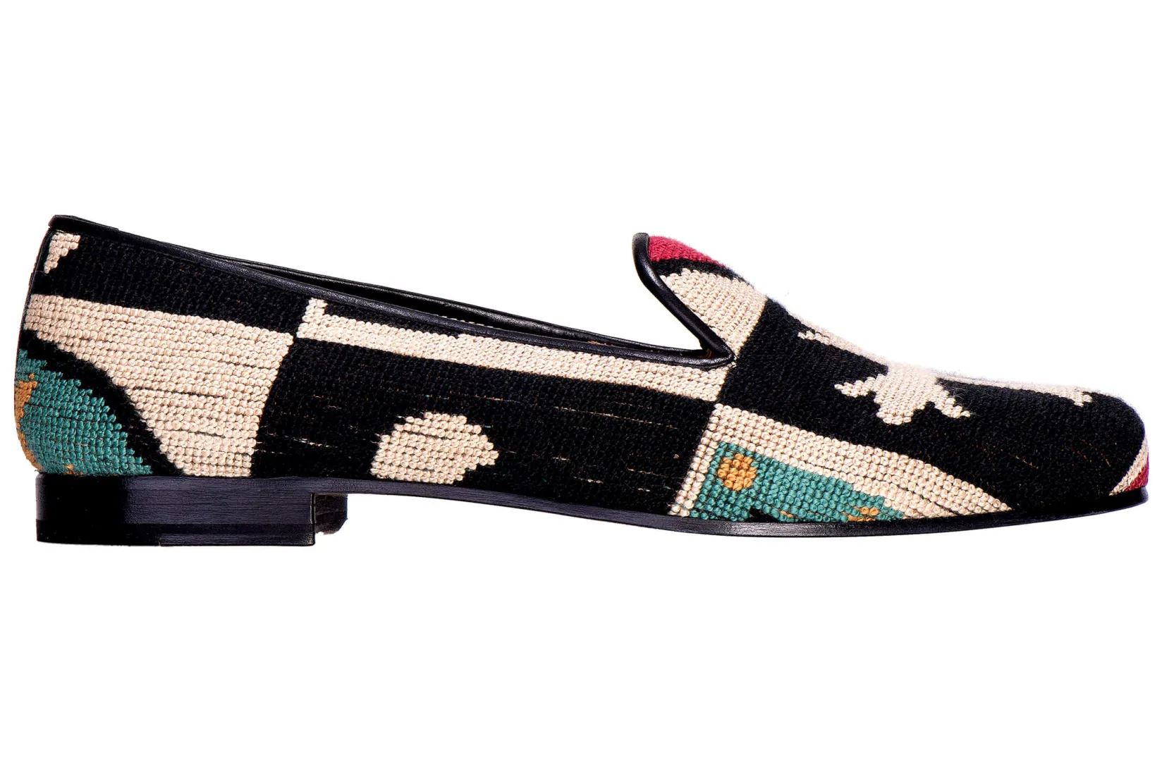 Women Stubbs & Wootton Crest Needlepoint Slipper (Women)