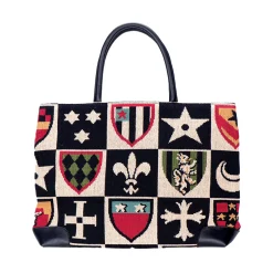 Stubbs & Wootton Crest Needlepoint Tote