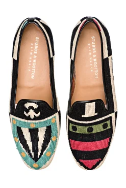 Stubbs & Wootton Crest Needlepoint Slipper (Men)
