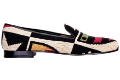 Stubbs & Wootton Crest Needlepoint Slipper (Men)