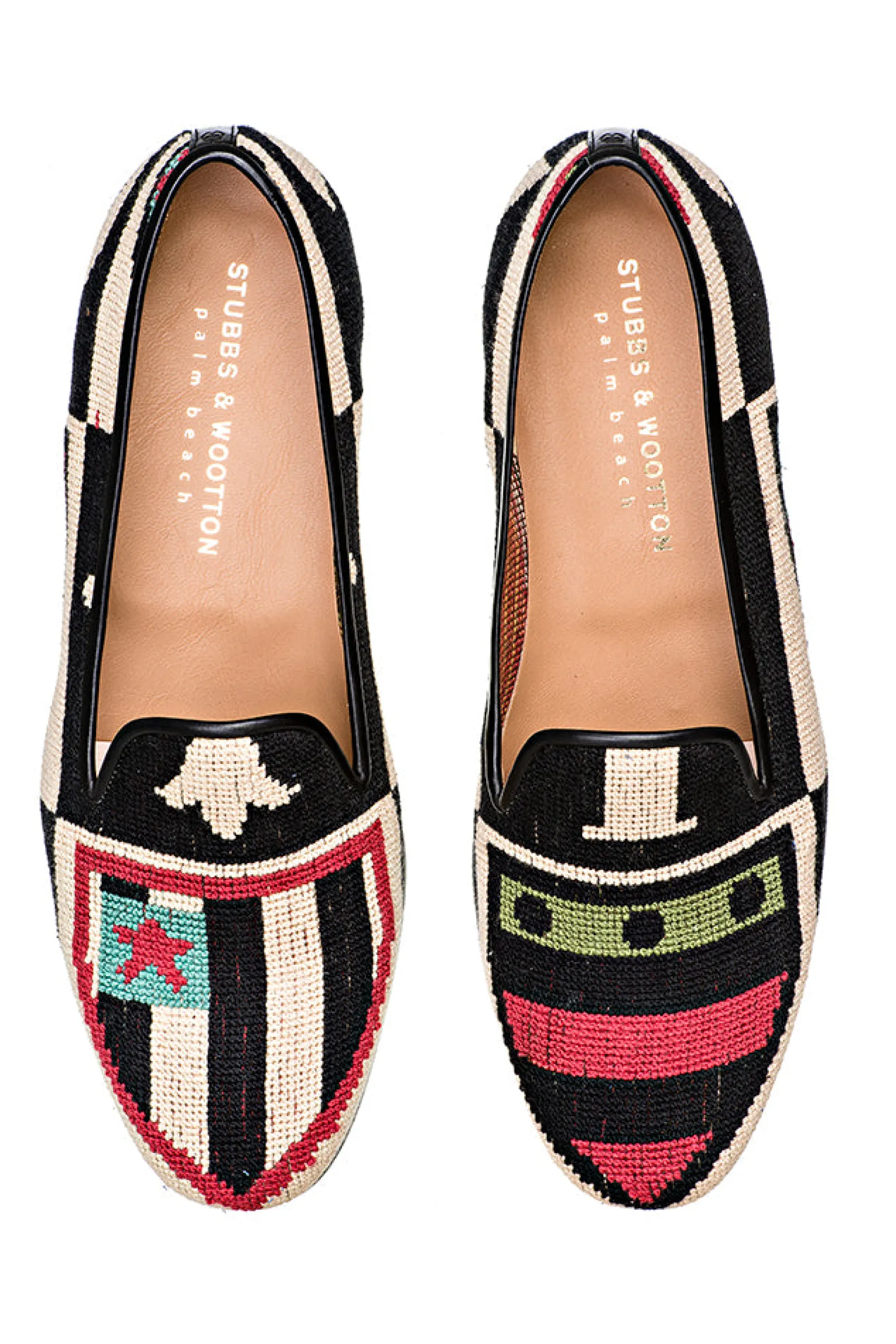 Women Stubbs & Wootton Crest Needlepoint Slipper (Women)