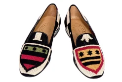 Women Stubbs & Wootton Crest Needlepoint Slipper (Women)