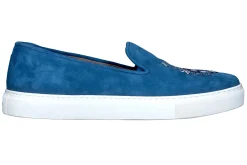 Women Stubbs & Wootton Crest Jeans Suede Sneaker (Women)