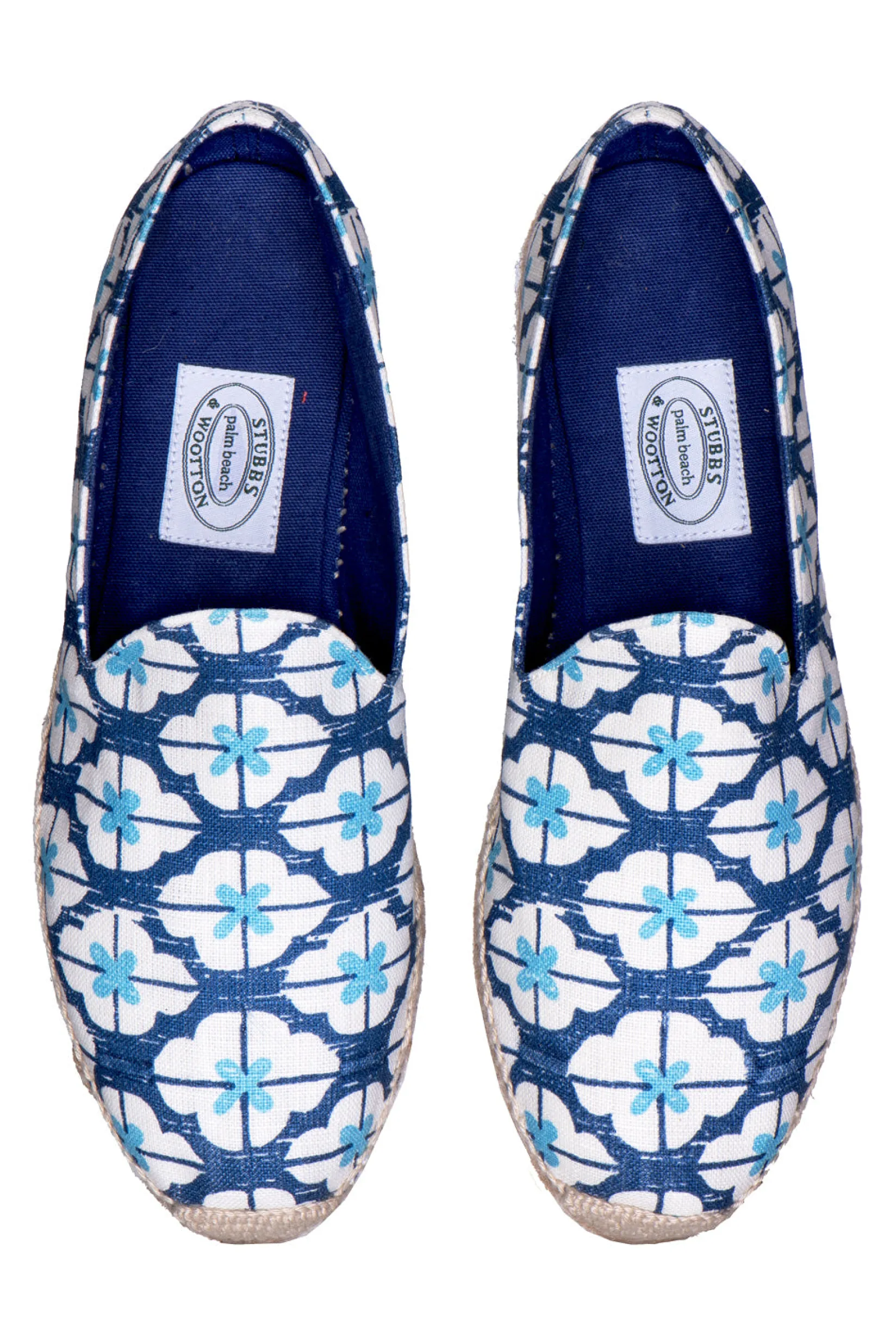 Stubbs & Wootton Geometric Indigo Gatsby (Men)