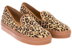 Stubbs & Wootton Jane Leopard Needlepoint Sneaker (Men)