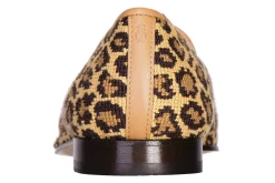 Women Stubbs & Wootton Jane Leopard Needlepoint (Narrow)