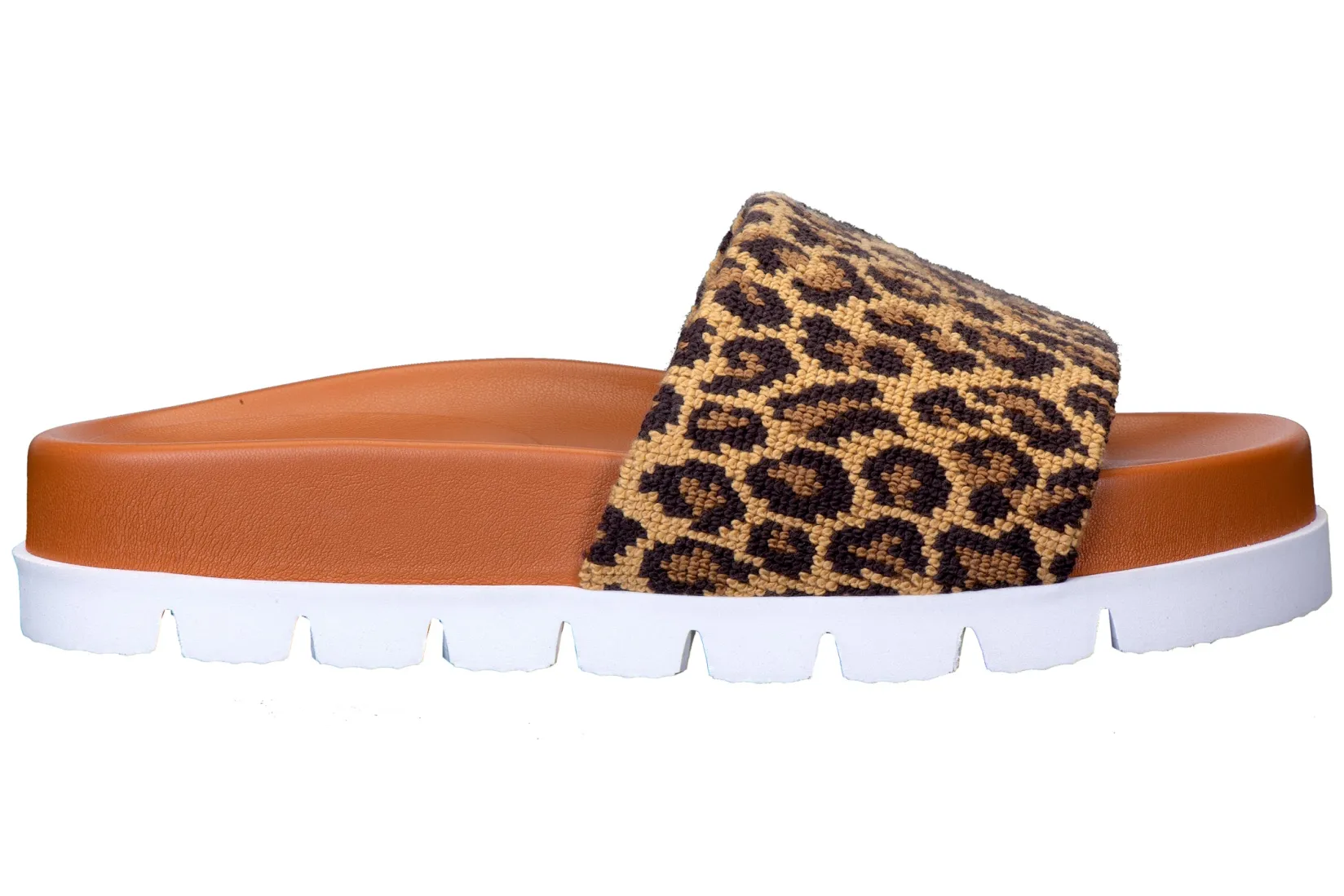 Women Stubbs & Wootton Jane Leopard Needlepoint Slip (Women)
