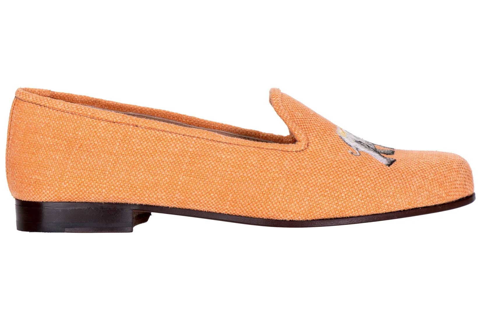 Stubbs & Wootton Jungle Ochre Linen Slipper (Men)