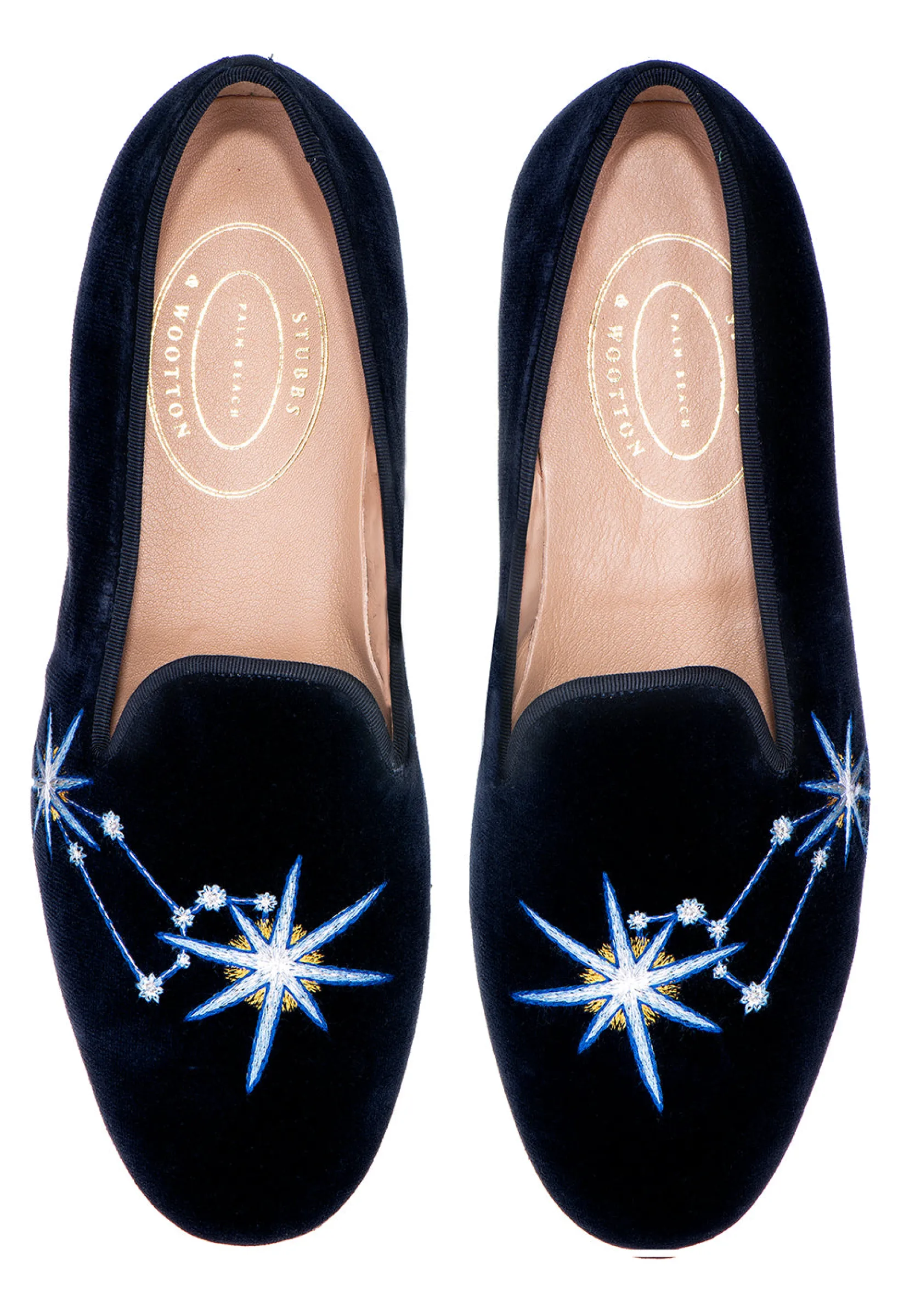 Women Stubbs & Wootton Leo Velvet Slipper (Women)