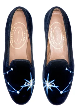 Women Stubbs & Wootton Libra Velvet Slipper (Women)