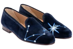 Women Stubbs & Wootton Libra Velvet Slipper (Women)